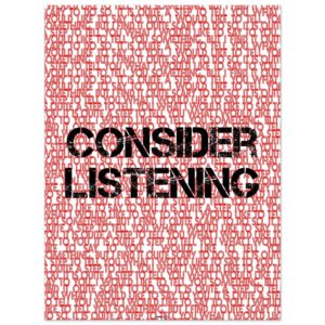 consider listening Poster