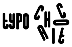 typo chaotic chaos logo