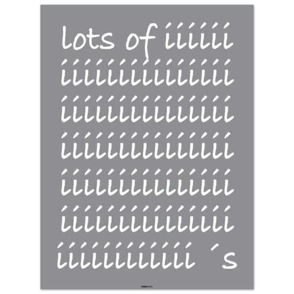 lots of iii's poster