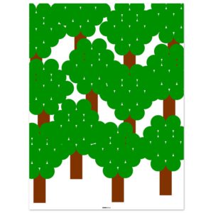 a forest 60x80 cm poster