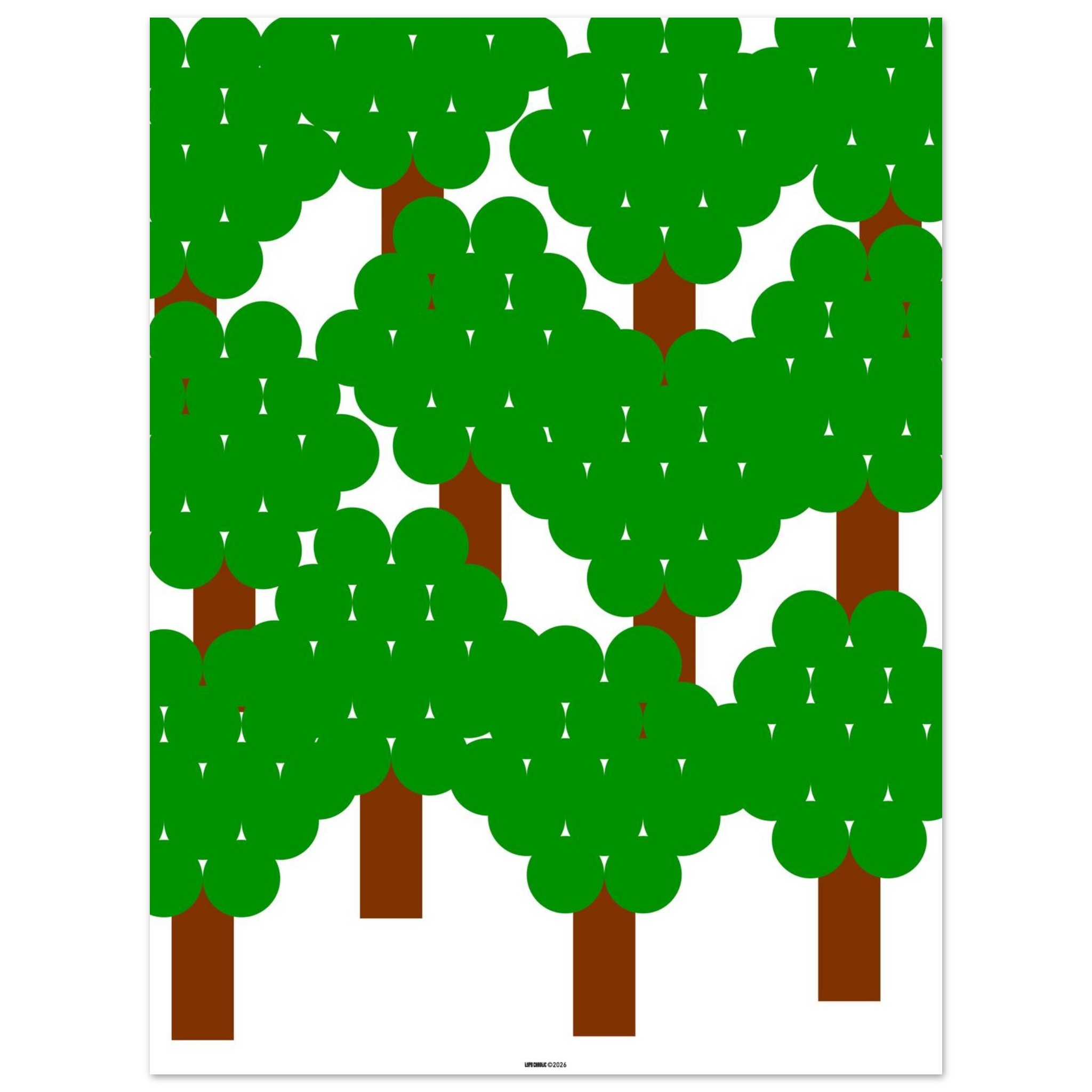 a forest 60x80 cm poster
