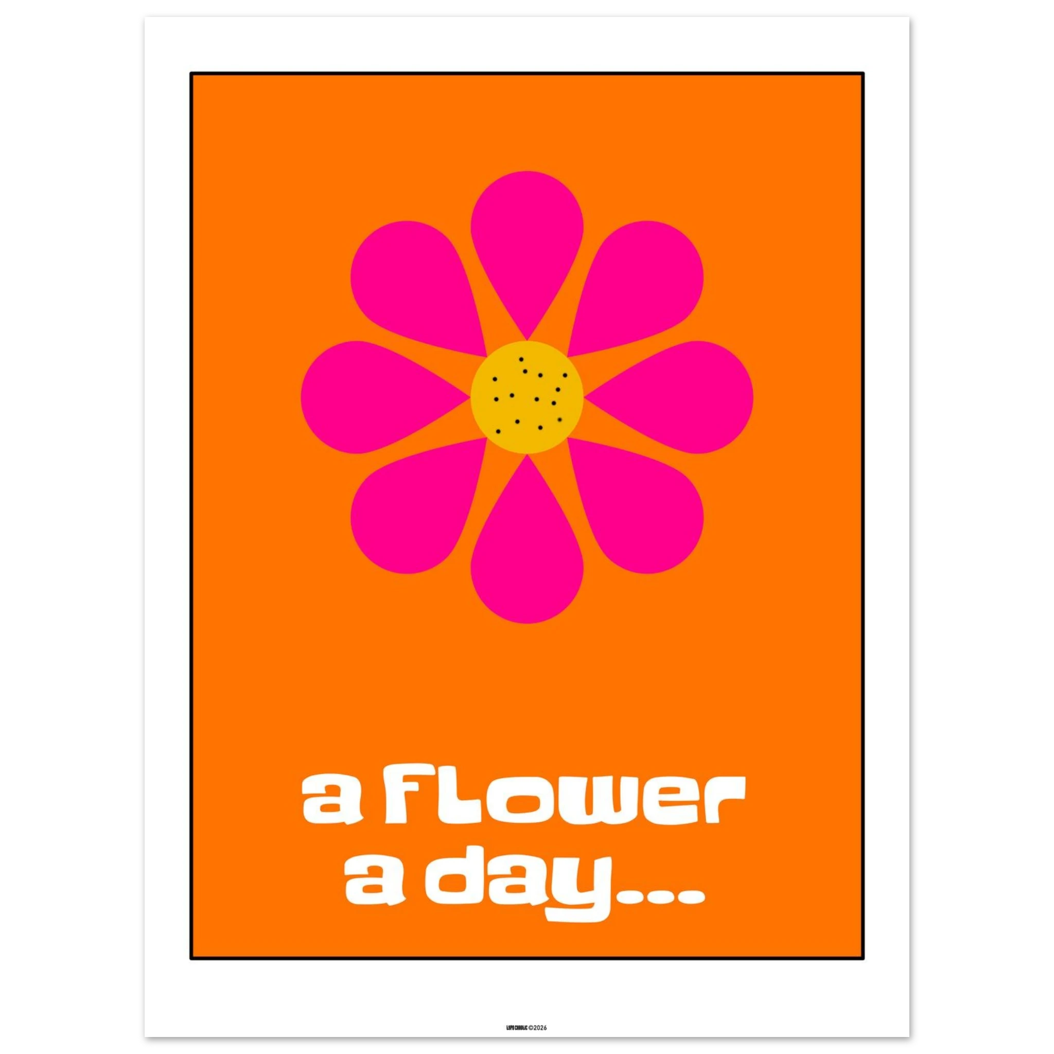 a flower a day... poster