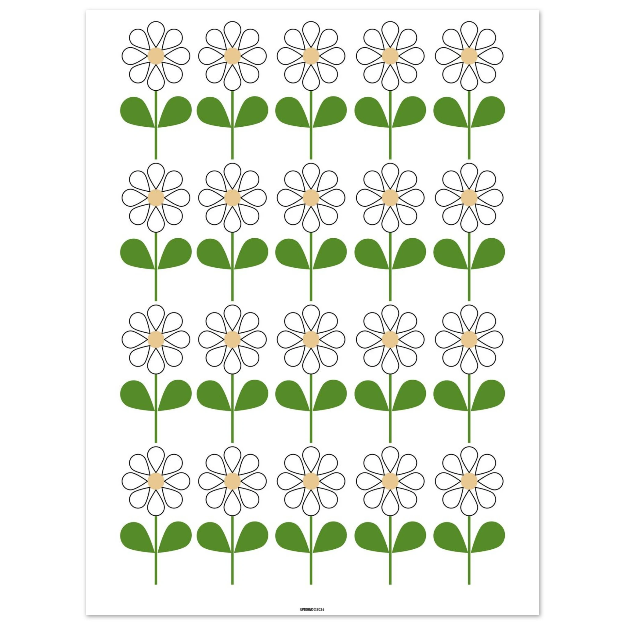 flower field poster