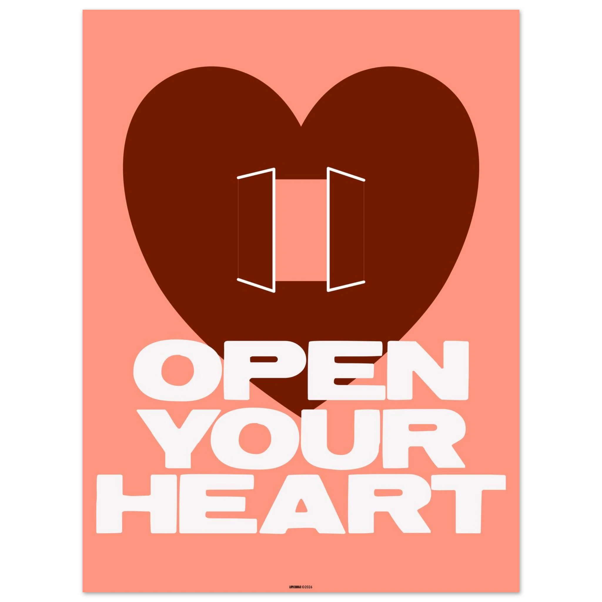 open your heart poster