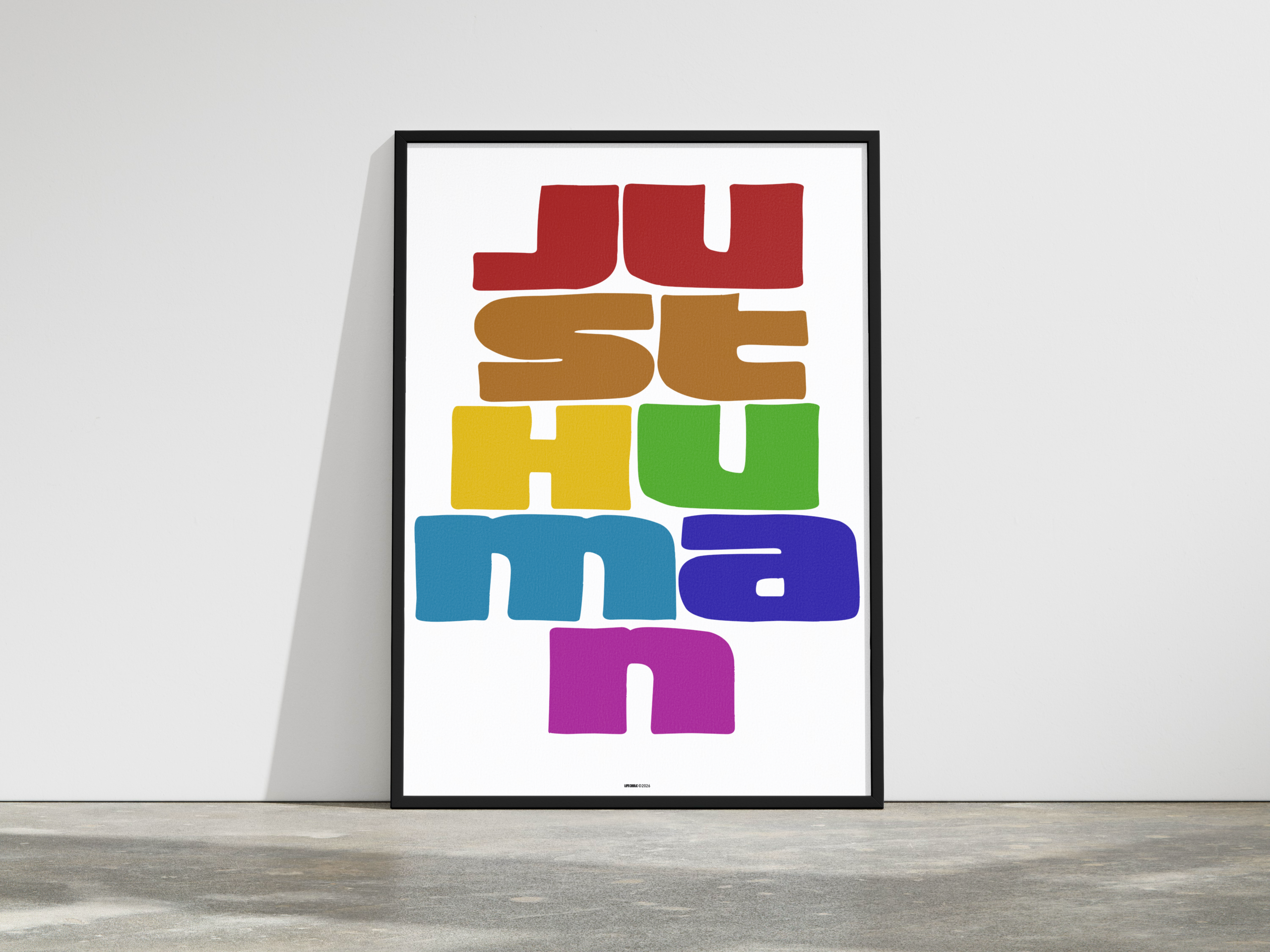 poster just human in frame for just human just normal