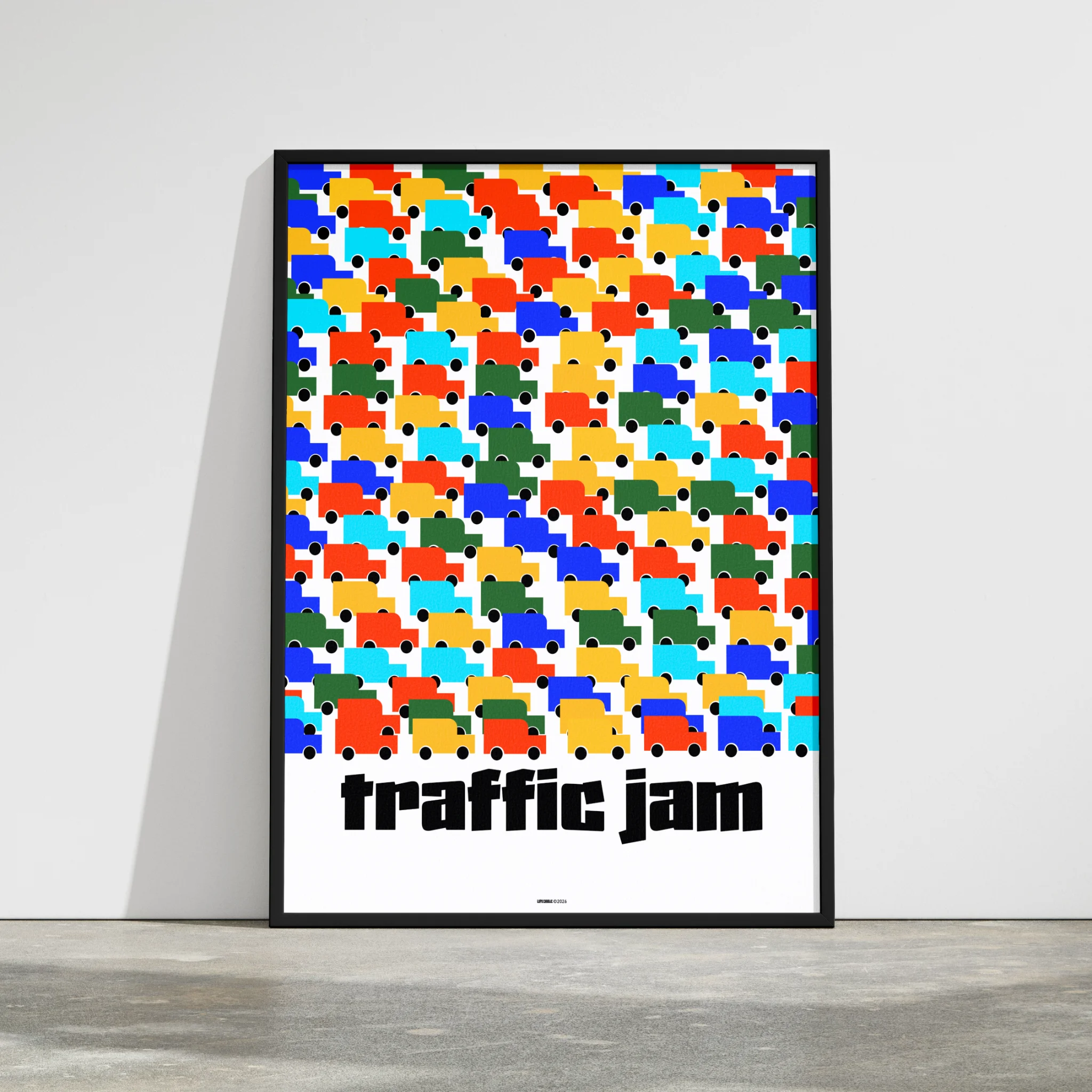 traffic jam poster 2 framed traffic jam poster