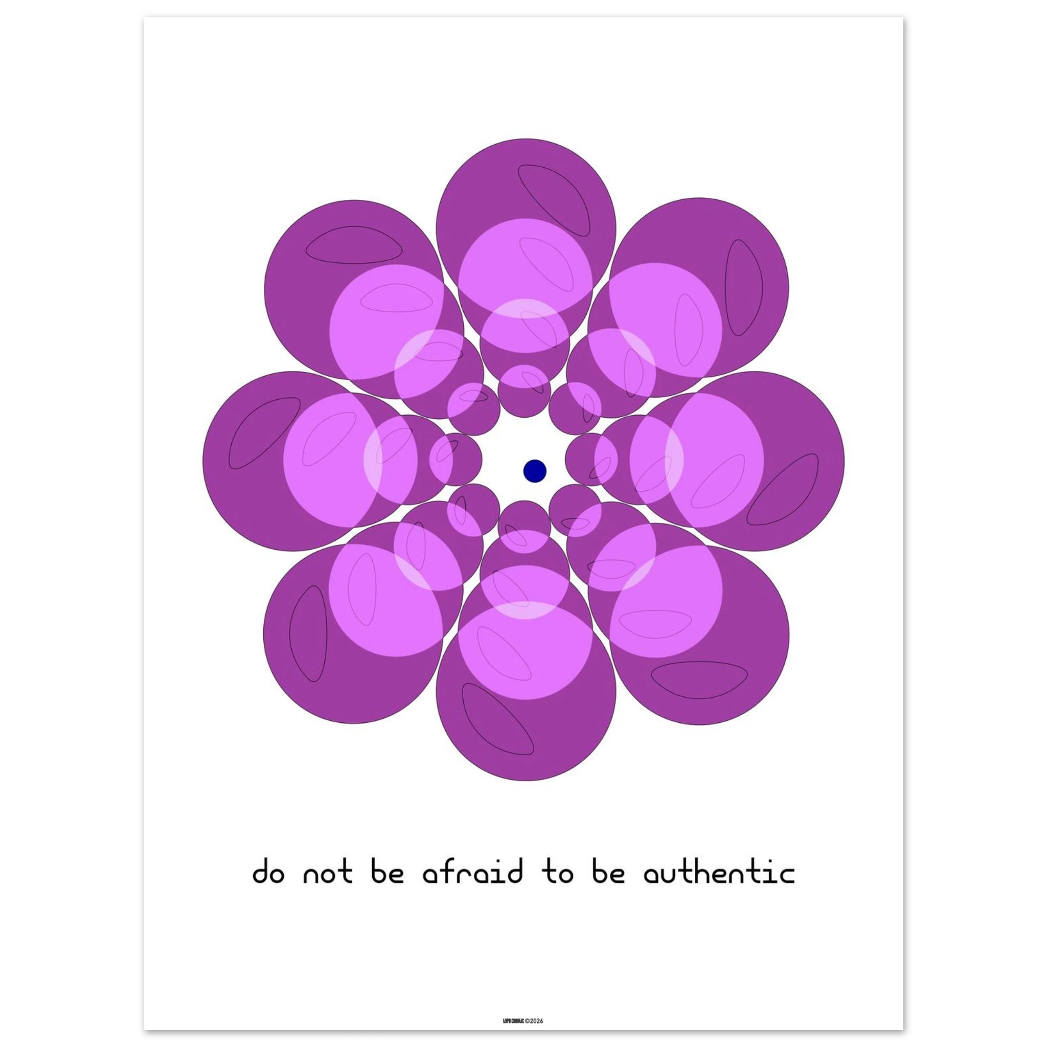 I want a poster 9 do not be afraid to be authentic poster