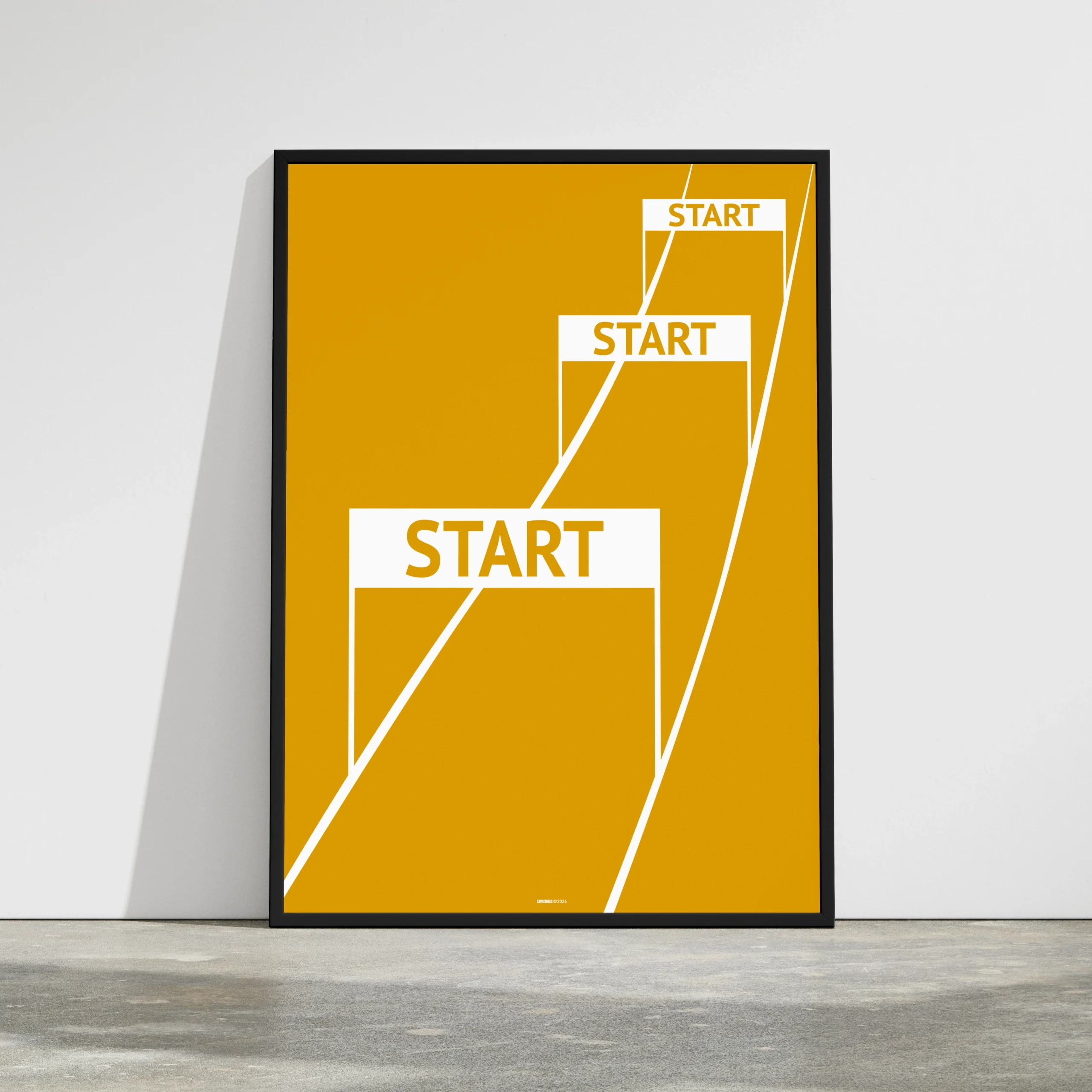 you can start again poster 2 a framed you can start again as an example