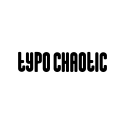 typo chaotic plain logo